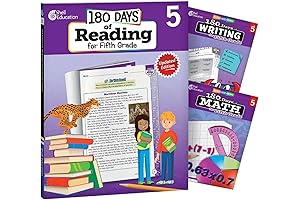 180 Days of Educational Enrichment: 5th Grade Practice Workbooks for Kids