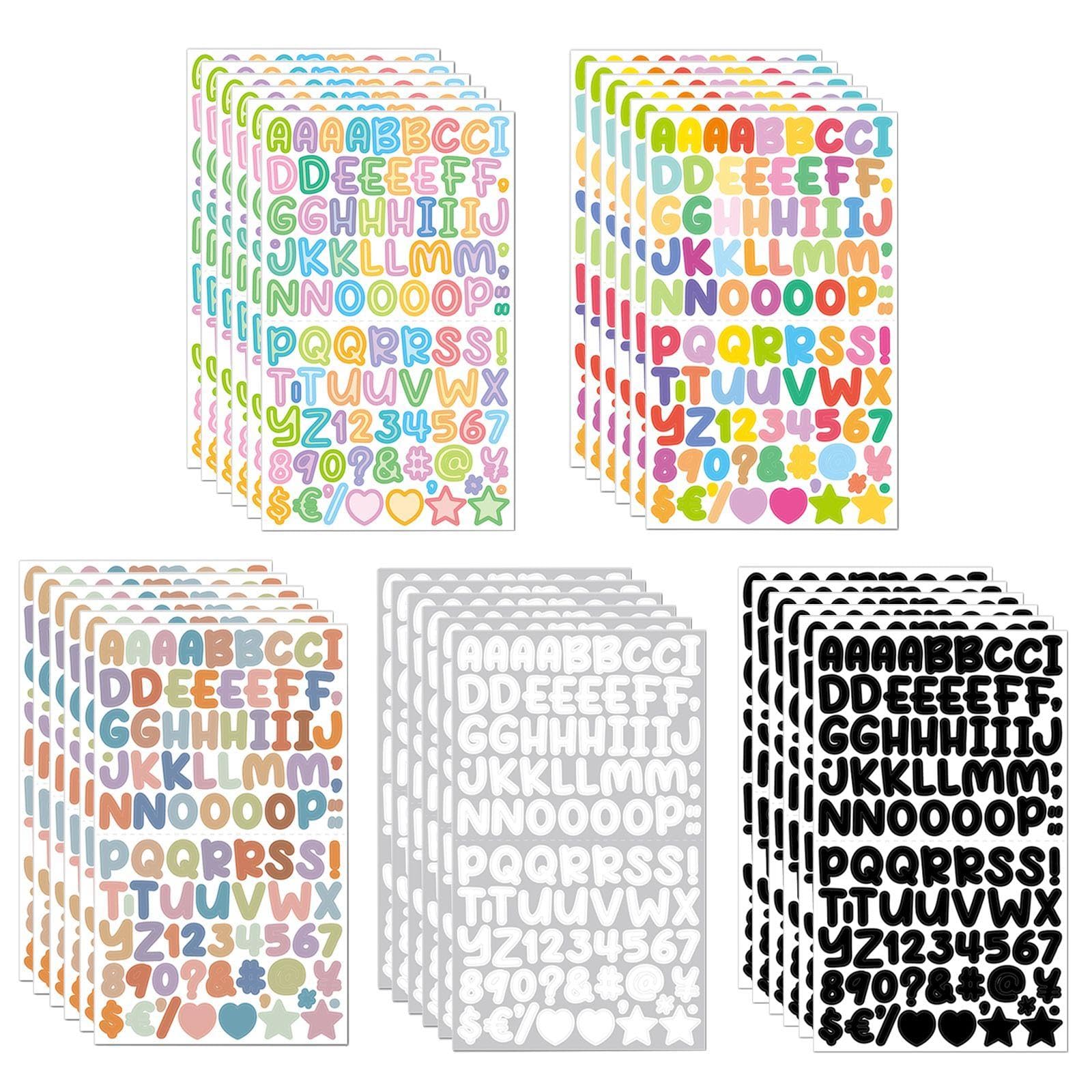 NIDHFG 30 Cartoon Letter Stickers, Creative Graffiti Stickers, Scrapbook Accessories, Decorative Notebooks, Bottles, Mailboxes, Doors.