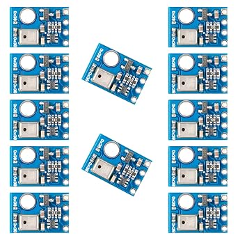 12Pcs AHT10 Digital Sensor Module Temperature and Humidity Sensor High Precision Digital Temperature and Humidity Sensor Measurement Module I2C Communication Replace DHT11 SHT20 AM2302