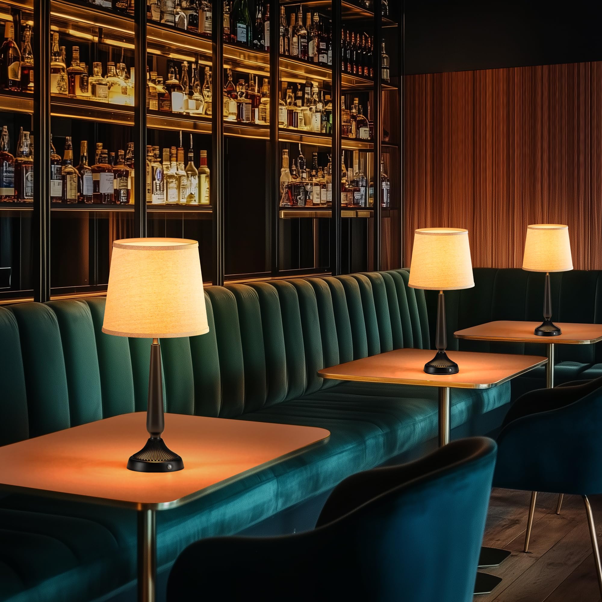 PARTPHONER Touch Table Lamps for Bedroom Set of 2, Bedside Nightstand Lamps with USB Port and Power Outlet, 3 Way Dimmable White Lamp for Living Room Nursery Room, Daylight White Bulbs Included