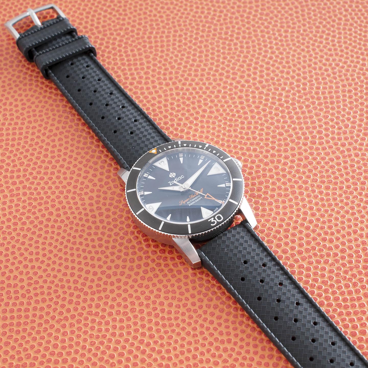 StrapHabit FKM Uhrenarmband aus Gummi mit Schnellverschluss, tropischer Stil, 18 mm, 19 mm, 20 mm, 21 mm, 22 mm