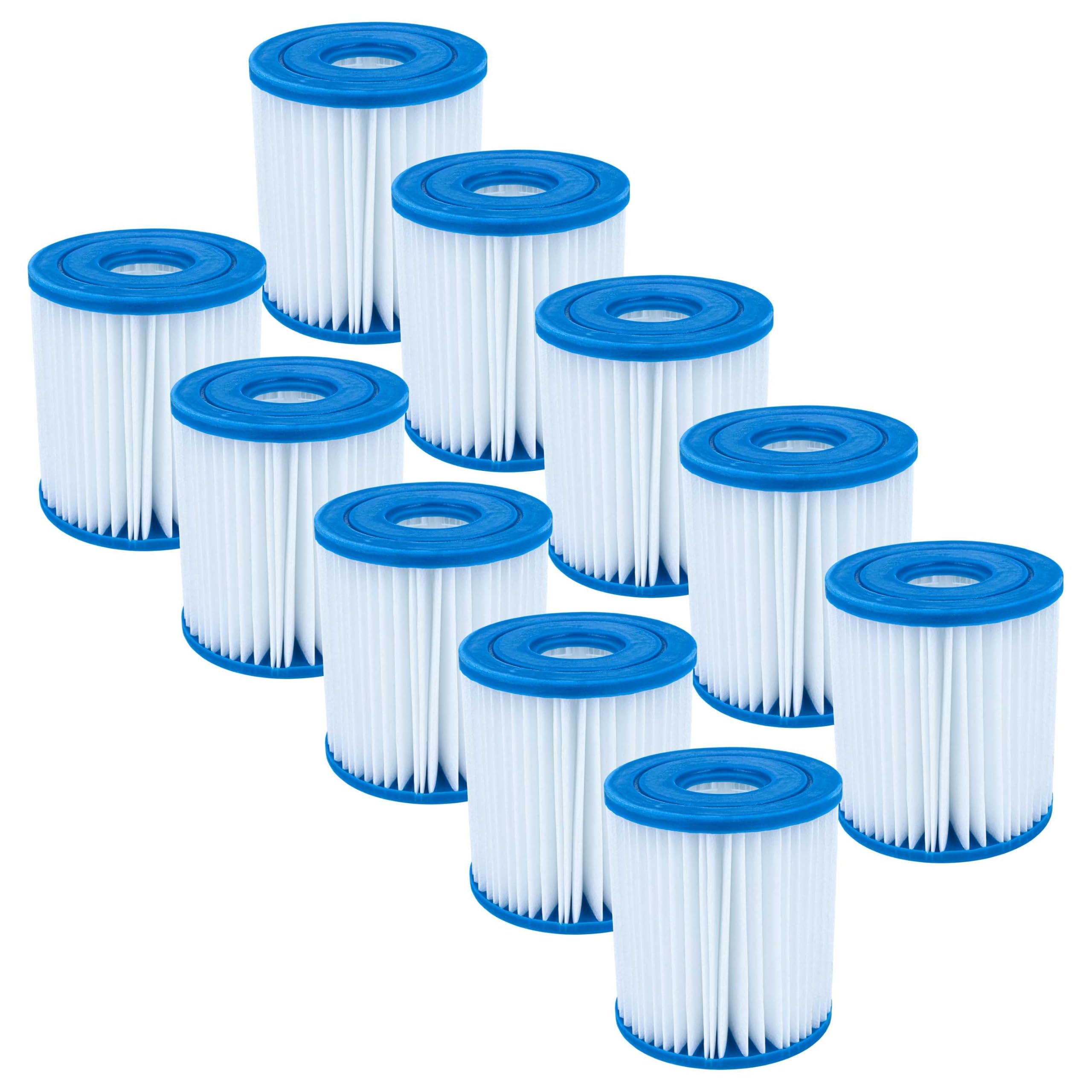 vhbw 10x Cartucho de Filtro Compatible con Intex 28602, Easy Pool