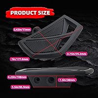 Vista 3 de FATECIM Estriberas para motocicleta, pedales, reposapiés, motocicleta de carretera, mini tableros, conductor, pasajero, mini tablas de suelo