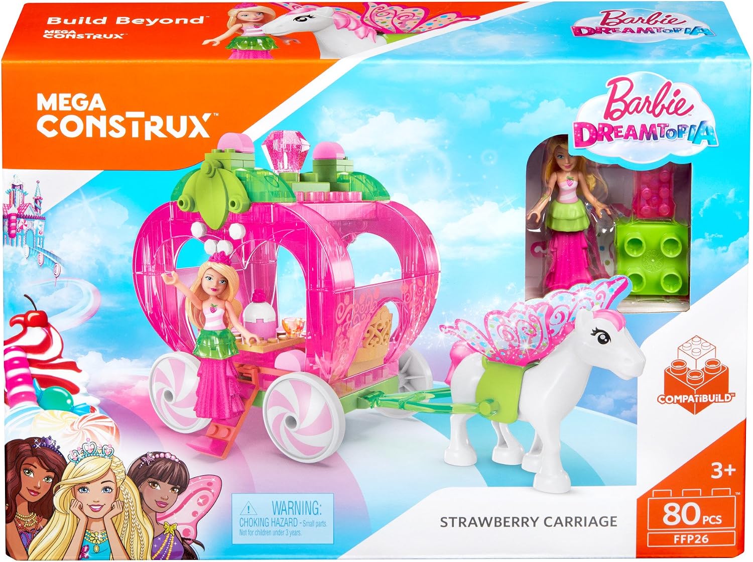 Mega Construx Barbie Strawberry Carriage