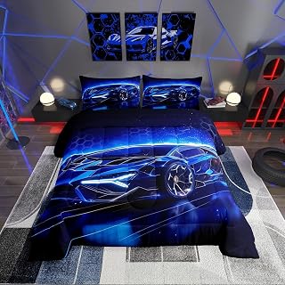 Feelyou kids sports car comforter set