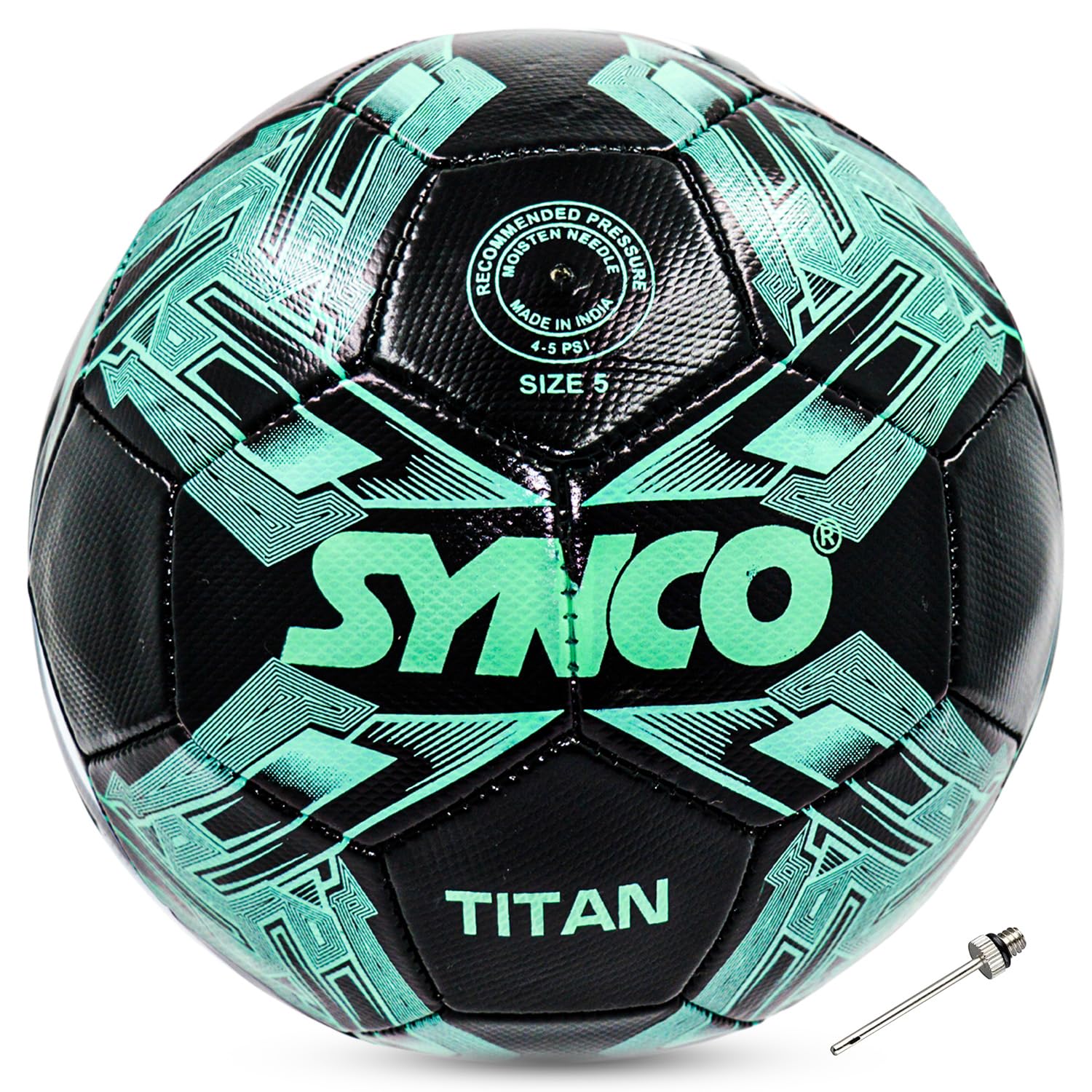 Synco Football Titan | Football for Training | PVC Machine Stitched | 32 Panel | Suitable for Soft & Grass Ground | Soccer Ball Size 5-picture-31