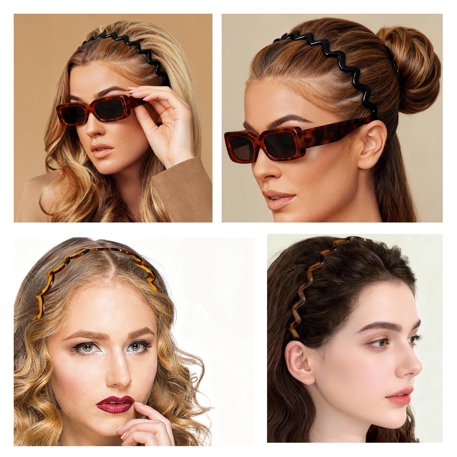 Amazon.com : TOSEFES 2026 Zigzag Headbands for Women, 2-Pack U