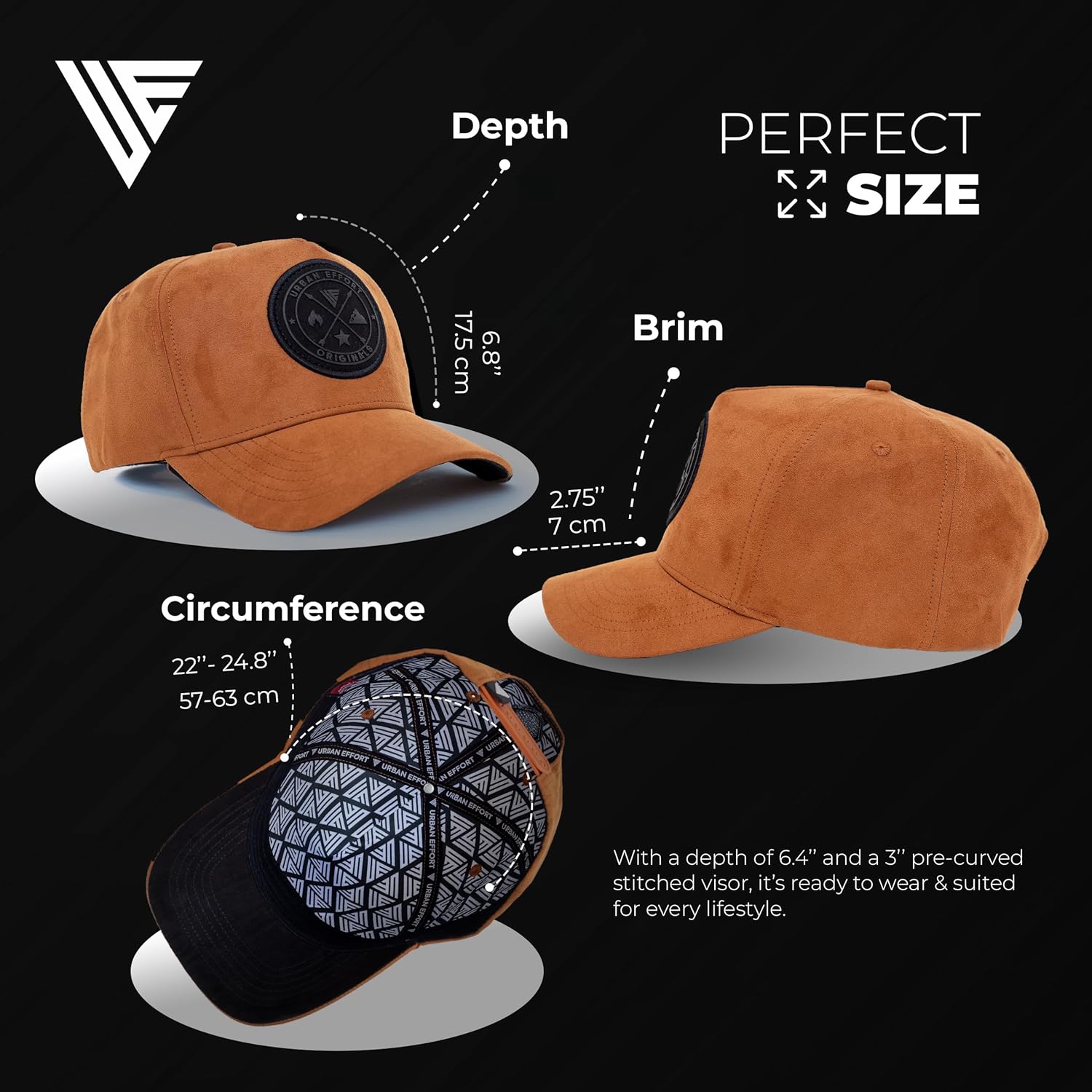 Urban Effort Mesh Back Cap - for Men and Women Baseball Hat 5-Panel Trucker Hat - Great Snapback Closure for Hunting & Hiking - Image 5