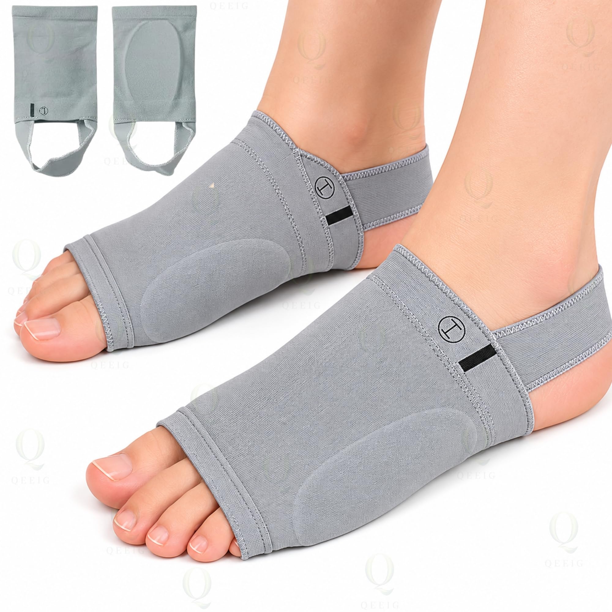 QEEIG Women Flat Foot Arch Support Slippers | Orthopedic Arch Support Footwear for Heel & Foot Pain Relief | Medial Arch Support Cushioned Sandals for Flat Feet | Comfortable Arch Fit (1 Pair)-image-28