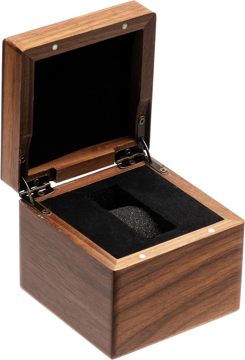 Single Walnut Wooden Watch Box Watch Storage Travel Case Organizer for Men and Women Wristwatch Display Box Holder