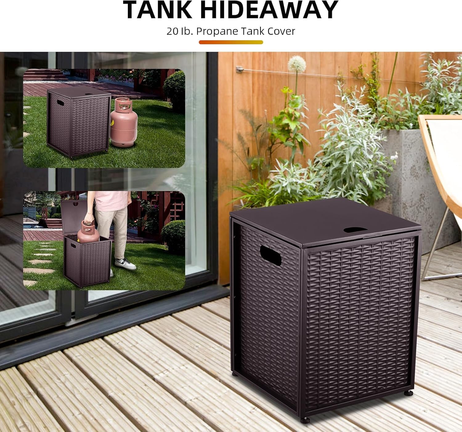 Snapklik.com : Propane Tank Cover Table - 16