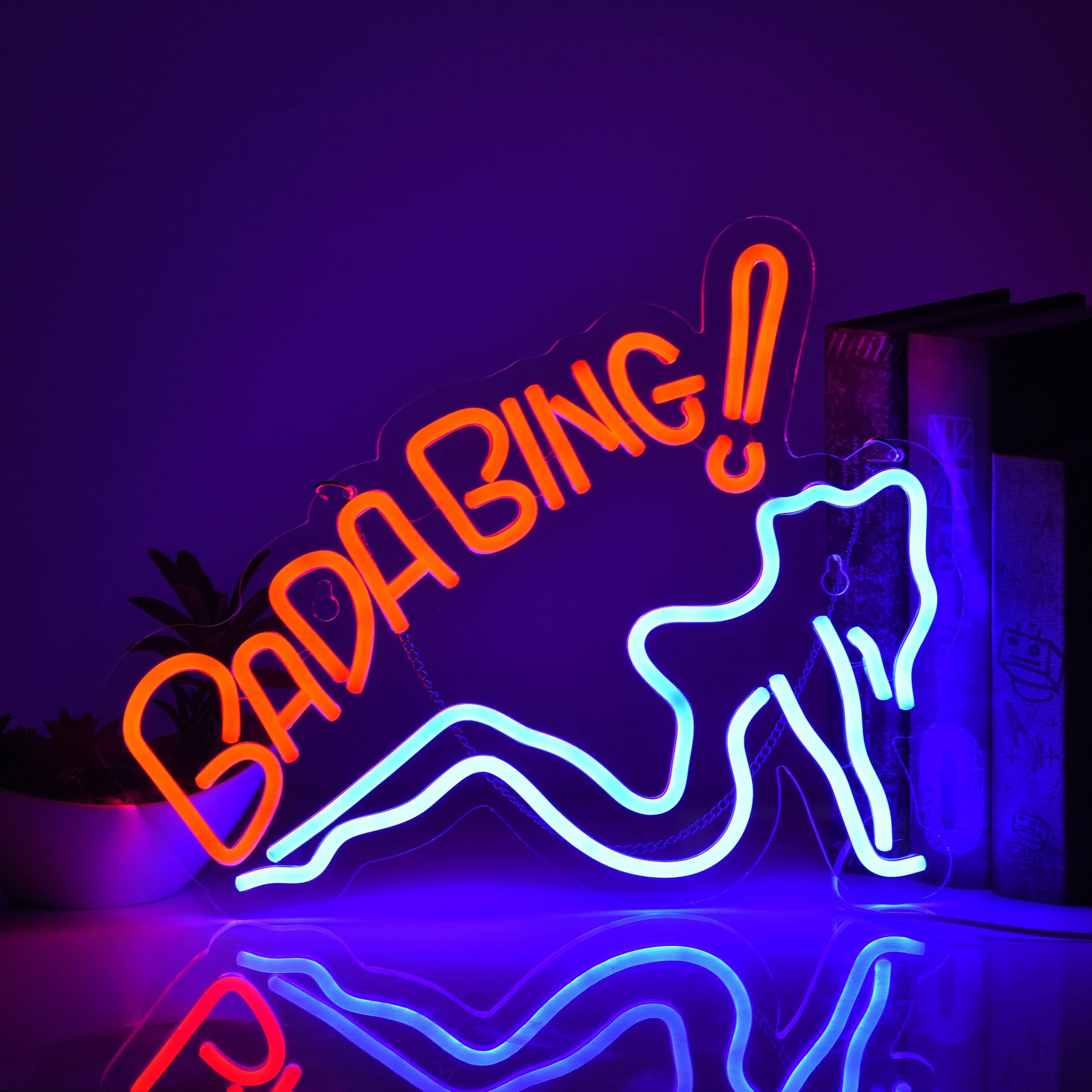 Bad Girls Neon Sign for Wall Décor Dimmable Bing LED Neon Light USB Powered Neon Art signs for Pub Store Man Cave Party
