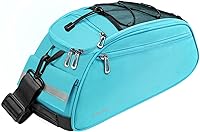 Vista 23 de MOSISO Bolsa de maletero para bicicleta, bolsa impermeable para asiento trasero de bicicleta, bolsa de almacenamiento para el sillín, bolsa