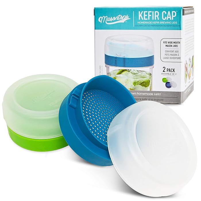 Buy Masontops Kefir Caps Wide Mouth Mason Jar Lids Live Culture