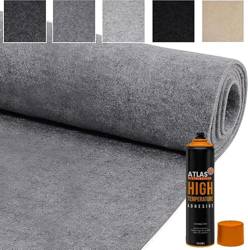 4 Way Super Stretch Lining Carpet for Camper Van Motorhome Car Vehicle Interior Including Heat Resistant Carpet Lining Glue, Campervan Accessories,