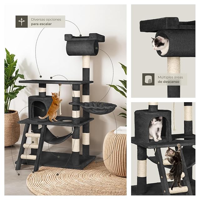 Foto 7 de 8 de Tectake® Árbol Rascador para Gatos