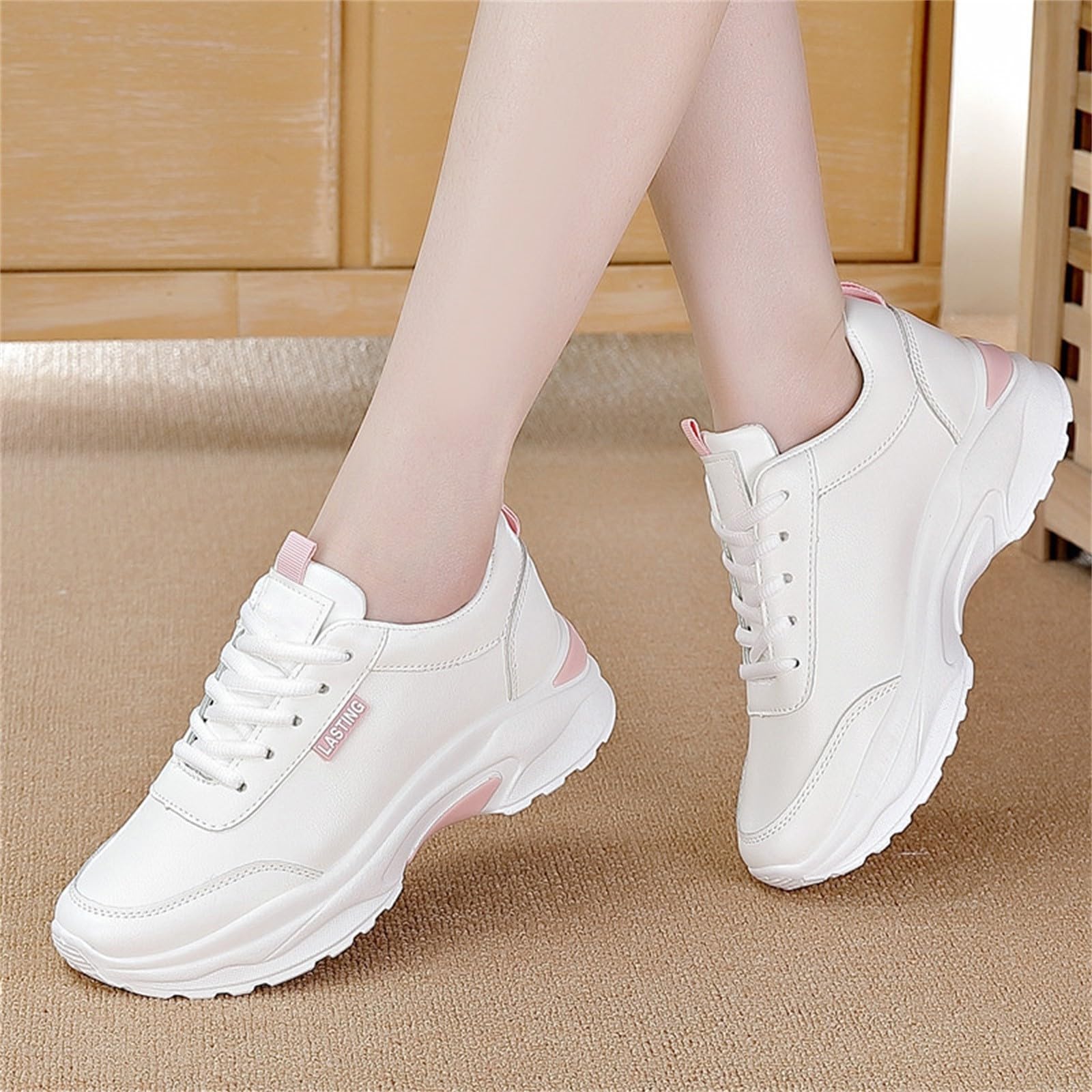 Sneakers Donna Eleganti Estive Eleganti Ortopediche Scarpe Running Traspiranti Anatomiche Pianta Larga Sportive Sneaker alla Moda Antiscivolo Scarpes da Corsa Memory Foam Scarpe Jogging Lavoro