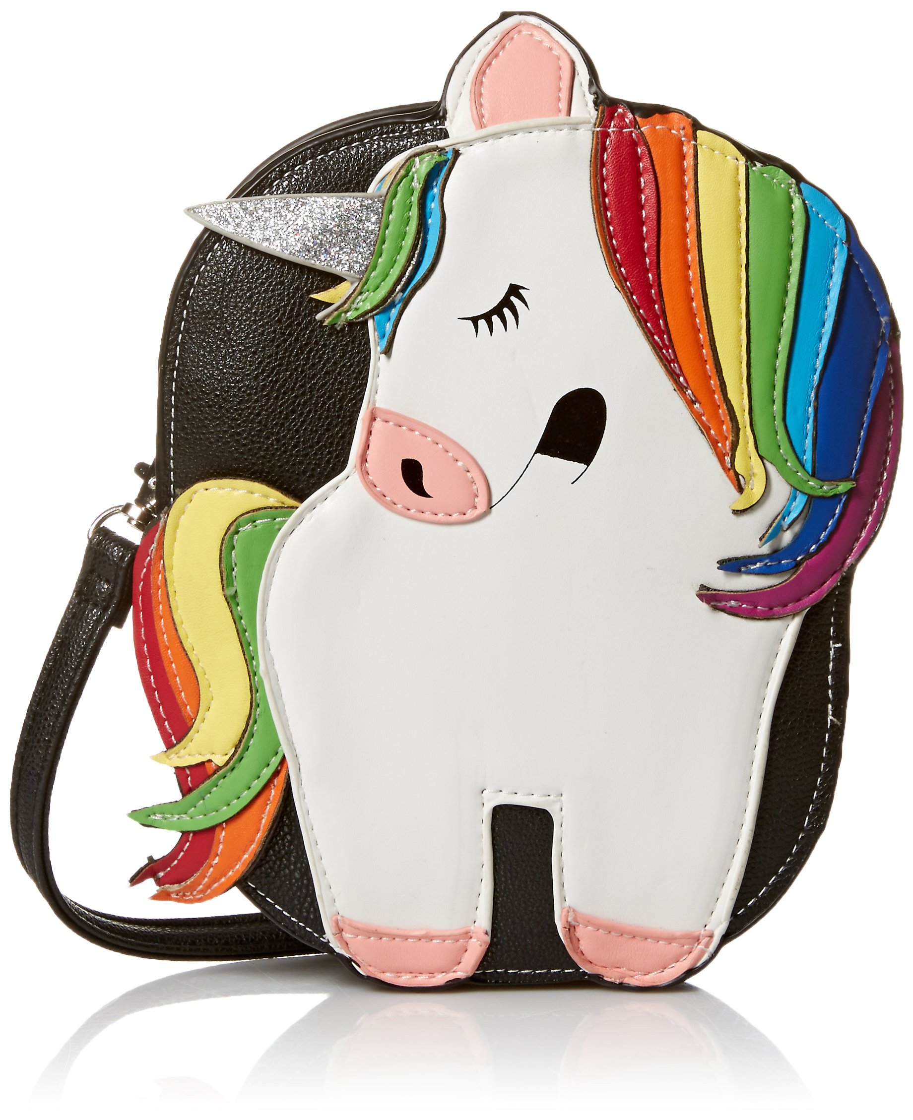 Sleepyville CrittersRainbow Unicorn Crossbody Bag in Vinyl Material