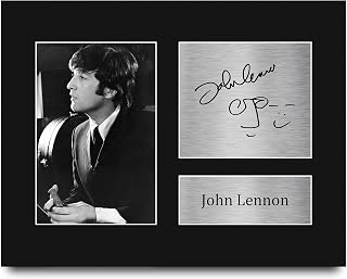 HWC Trading John Lennon Gifts Signed Printed Autograph Music Print Photo
