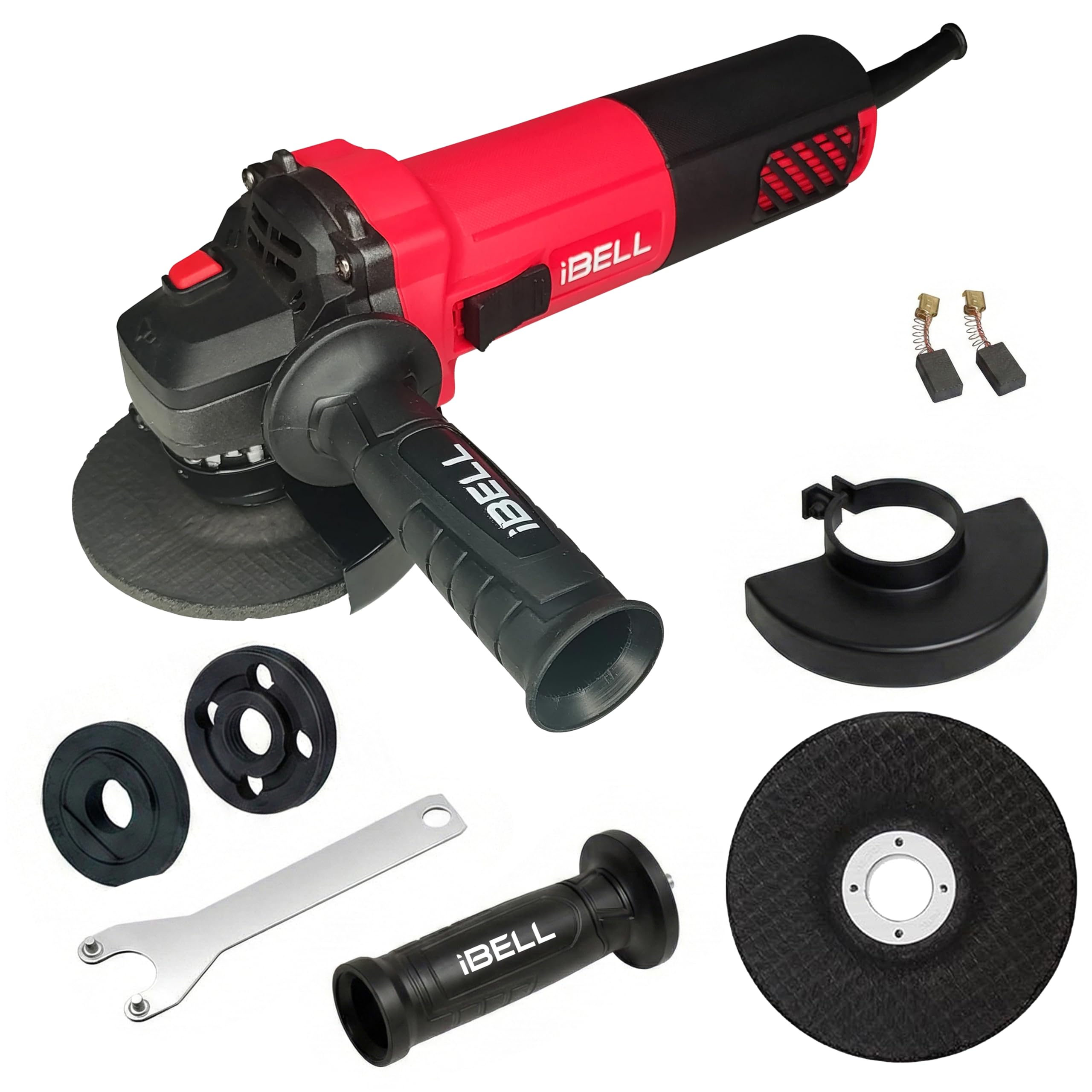 Angle Grinder AG15-85, 1100W Heavy Duty, Copper Armature, Disc Dia 115mm, 11000 RPM with Grinding Wheel and Guard