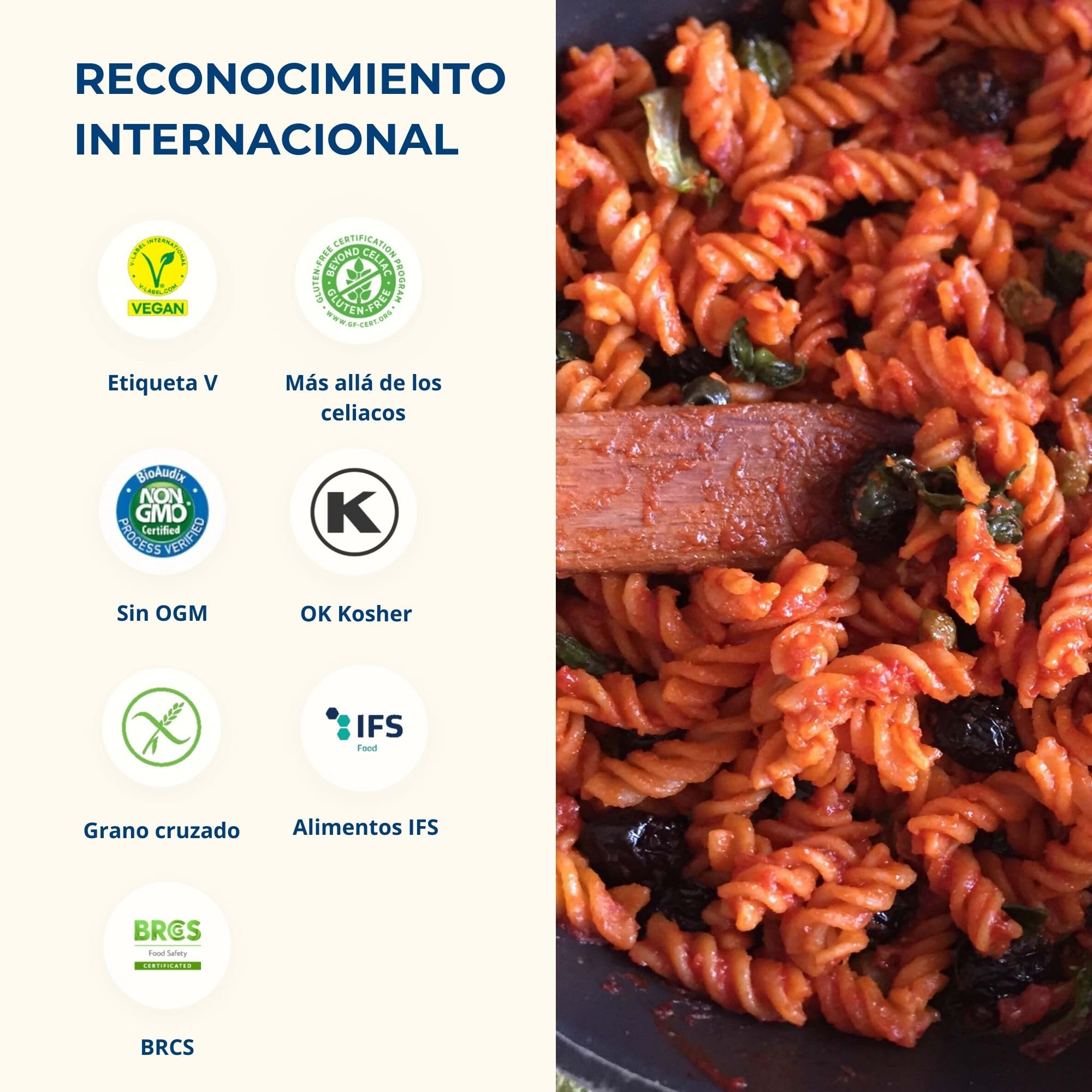 Espirales de Lenteja Roja Sam Mills Pasta Sin Gluten Proteica 250 g