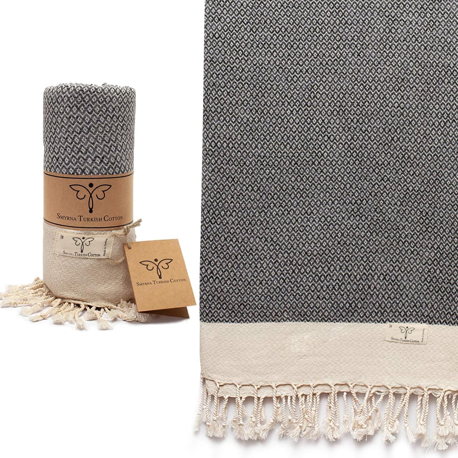 Amazon.com: SMYRNA TURKISH COTTON Bath Towels | 37"x71" Ultra Soft ...