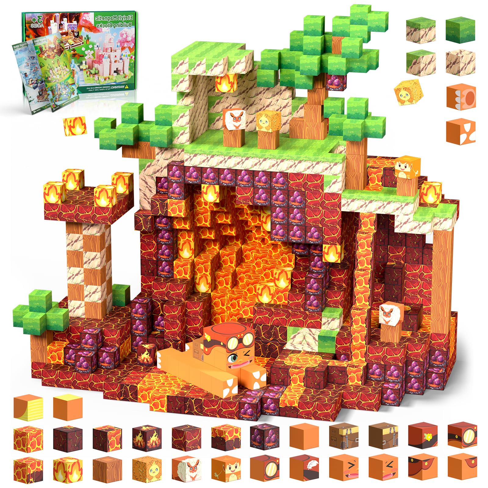 Bloques Magnéticos, 150 Piezas Bloques Magneticos Construccion, Bloques Magnéticos para Niños a Partir de 5, 6, 7, 8, 9 años, Niños y Niñas, Bloques Magnéticos Creativos, Regalos para Niños