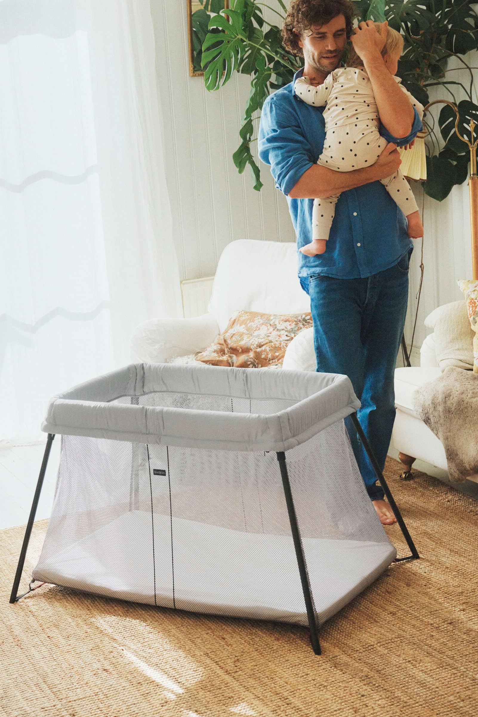BABYBJÖRN Cuna de Viaje Light, Plata