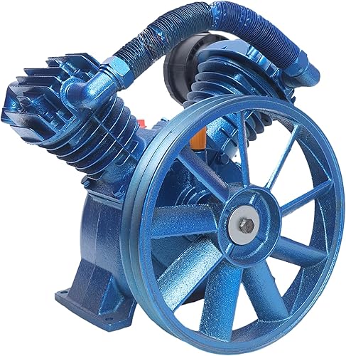 Miniatura 12 de Cabezal de bomba de compresor de aire, 3HP 66Gal/min 145PSI de una sola etapa de doble cilindro herramienta de aire universal compresor de aire