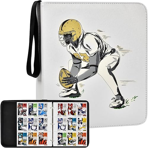 Carpeta de tarjetas de béisbol de fútbol, tarjetas de fútbol 2022 2023, álbum para tarjetas de intercambio para NFL, 720 bolsillos, protectores de