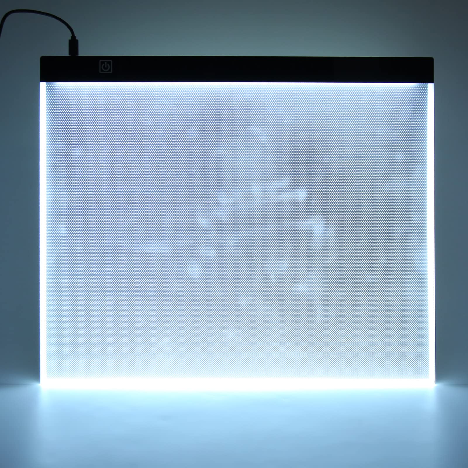Tappetino Luminoso a LED A3, Tappetino da Disegno Ultrasottile Portatile da 12.000 K con 37 Perline LED, Tavolo Luminoso con Alimentazione USB Dimmerabile per Artisti, Disegno,