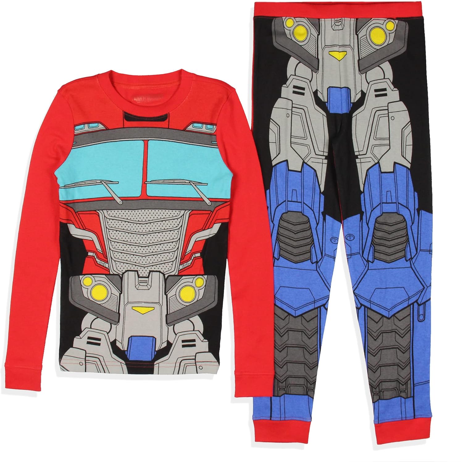 INTIMO Boy's Pajama Set Sleepwear Classic Cartoon Character Tight Fit Long Sleeve Sleep Loungewear - Image 2