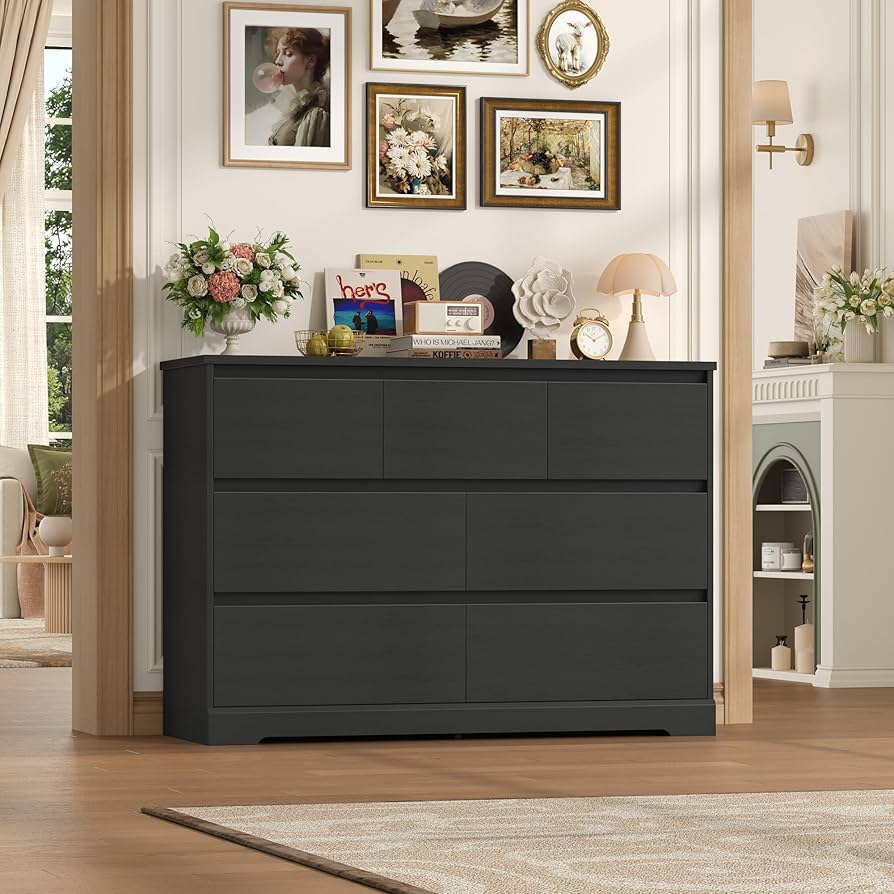 Amazon.com: FACBOTALL Dresser for Bedroom, Modern Black Dresser