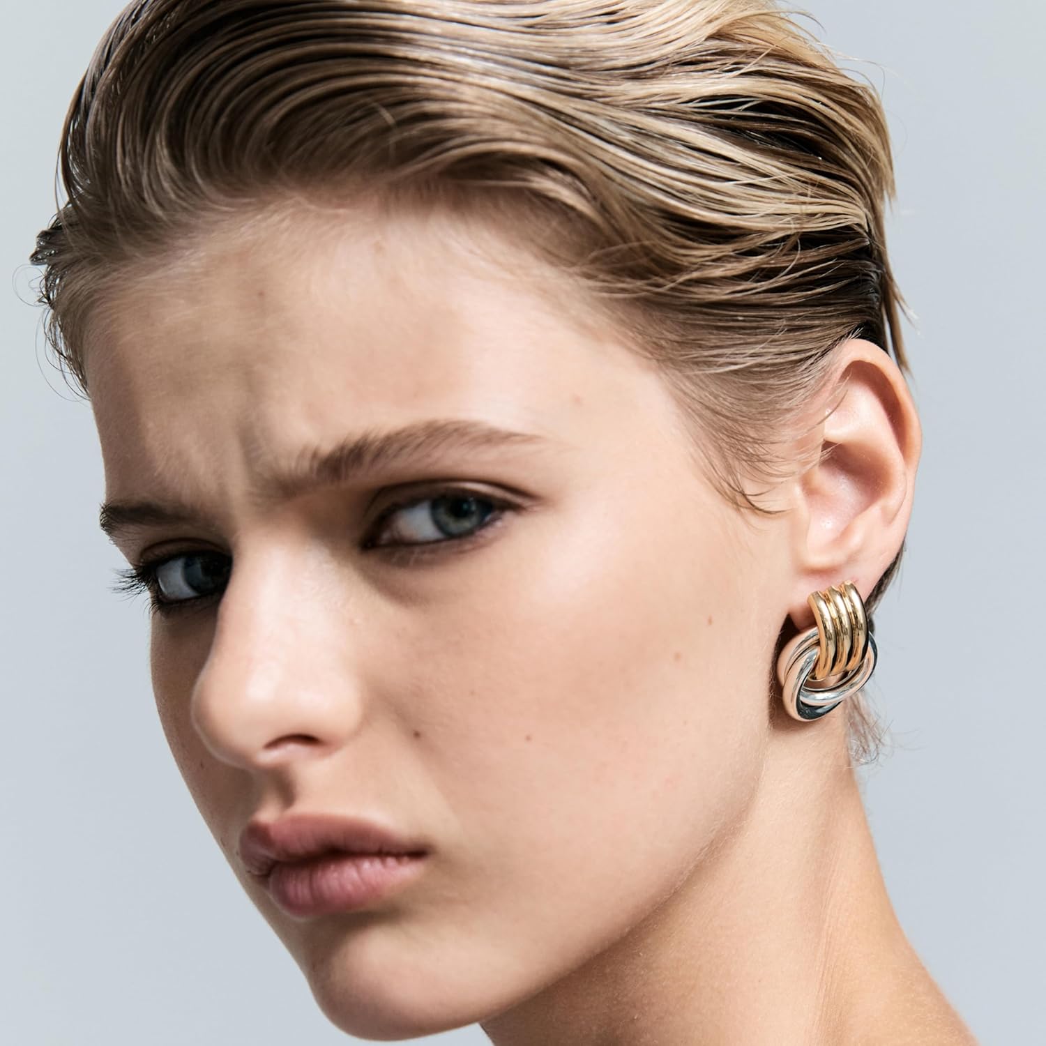 Heaven Mayhem Mini Knot Earrings – Sculptural Twisted Design – Lightweight - Image 4