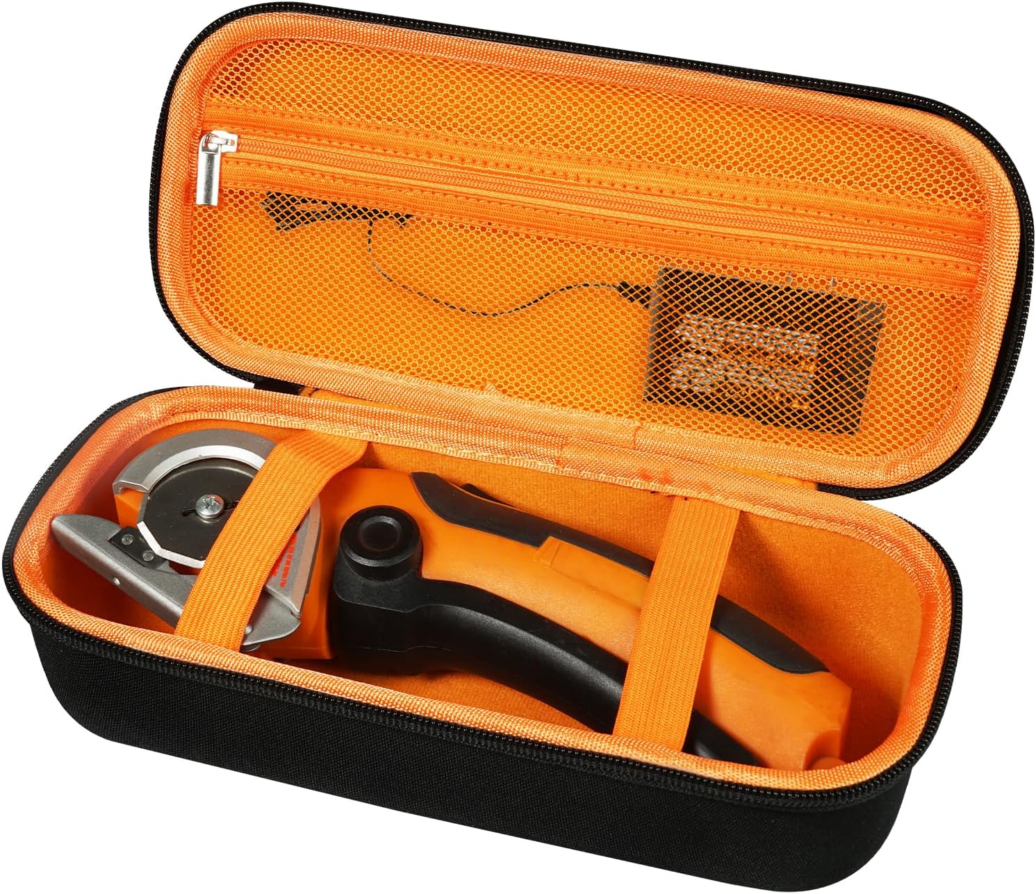 Case for Electric Scissors Compatibe with WORX WX082L/ WX081L Electric Box Cutter for Cardboard Portable Storage Box for ZipSnip Cordless Automatic Scissors (Case Only) Orange