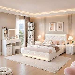 ORCPANIS five-piece queen bedroom set with vanity and storage