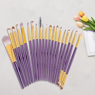 Juego de 20 brochas sintéticas para maquillaj...