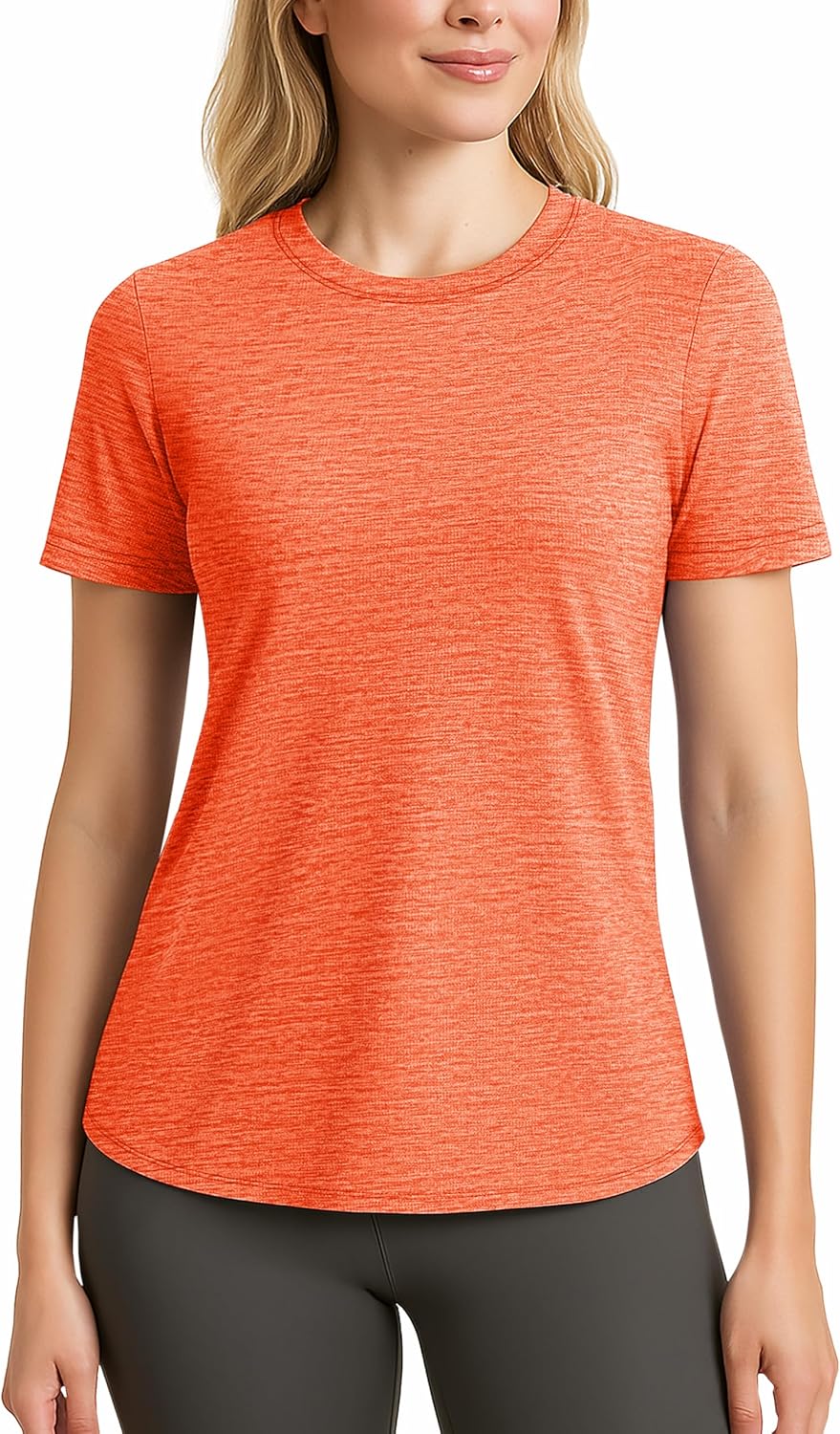 MAGCOMSEN Women's Short Sleeve T Shirts UPF 50+ Sun Protection Quick Dry Athletic Running Workout Tee Tops