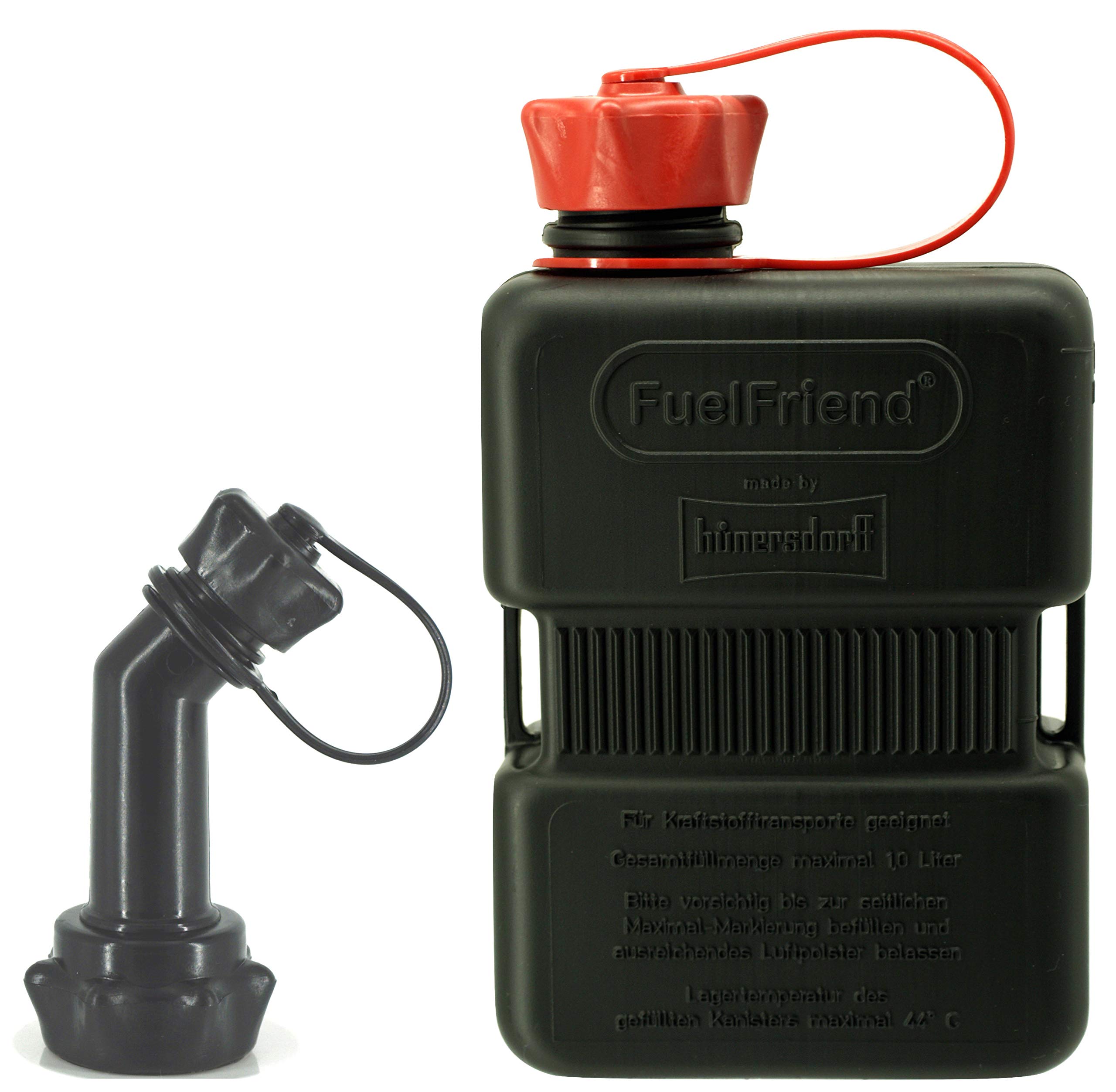 FuelFriend®-PLUS BLACK - special series - Jerrycan 1.0 liter + spout lockable