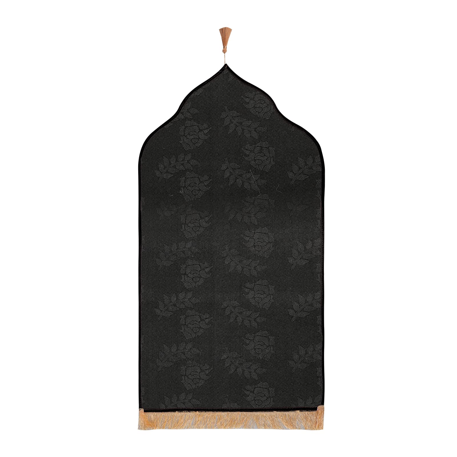 Tapis de prière islamique doux et épais en flanelle portable pour cadeaux musulmans du Ramadan Aïd