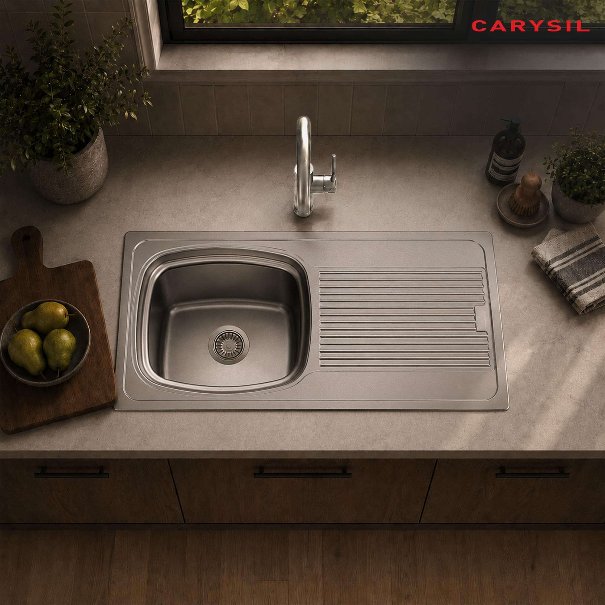 Carysil VSG Pro Stainless Steel Sink - Deep Bowl, FREE SHIPPING -13