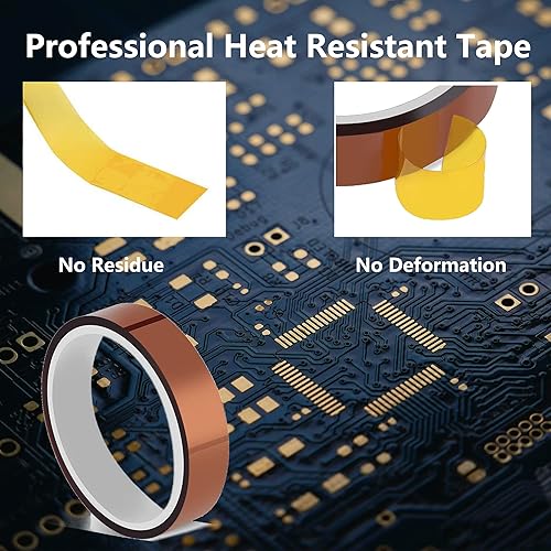 Miniatura 7 de Brozigo 6 rollos de cinta térmica para sublimación, juego de cinta resistente al calor para manualidades electrónicas, 0.394 in x 108 pies (108.3