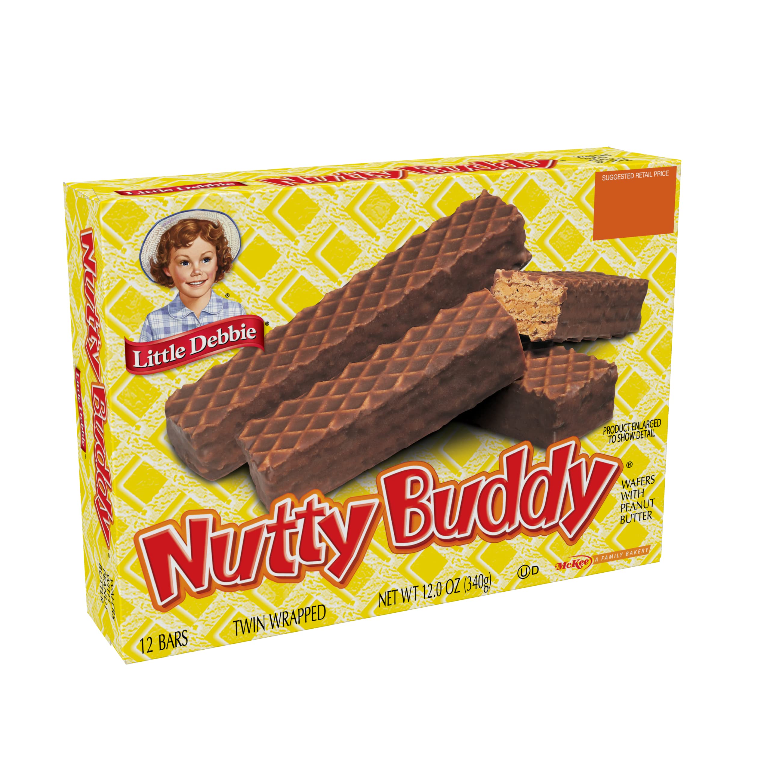 Buy Little Debbie Nutty Buddy Wafer Bars, Crunchy Wafer Bars Layered
