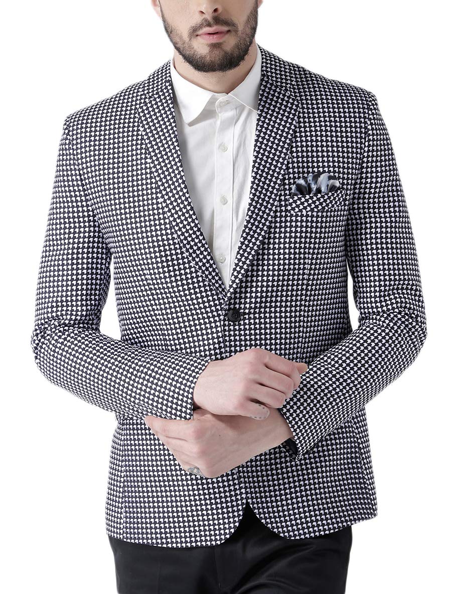 hangup Men's Notch Lapel Regular Blazer