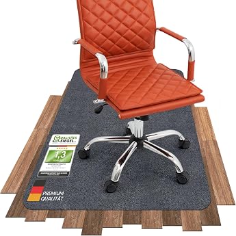 COSYLAND Floor Protection Mat Chair Mats Office Chair Underlay Multifunctional Chair Rug Office Mat for Home Office Grey