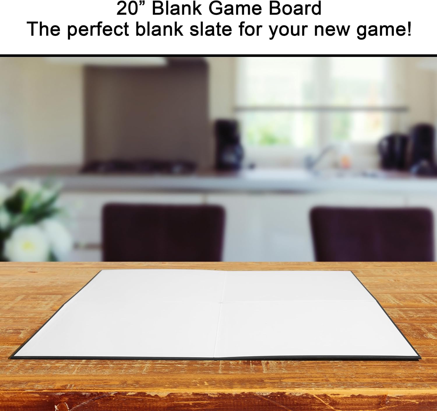 One Blank Game Board (1 Game Board 20" x 20") Create Your Own Board Game, DIY Board Game, Family Board Games