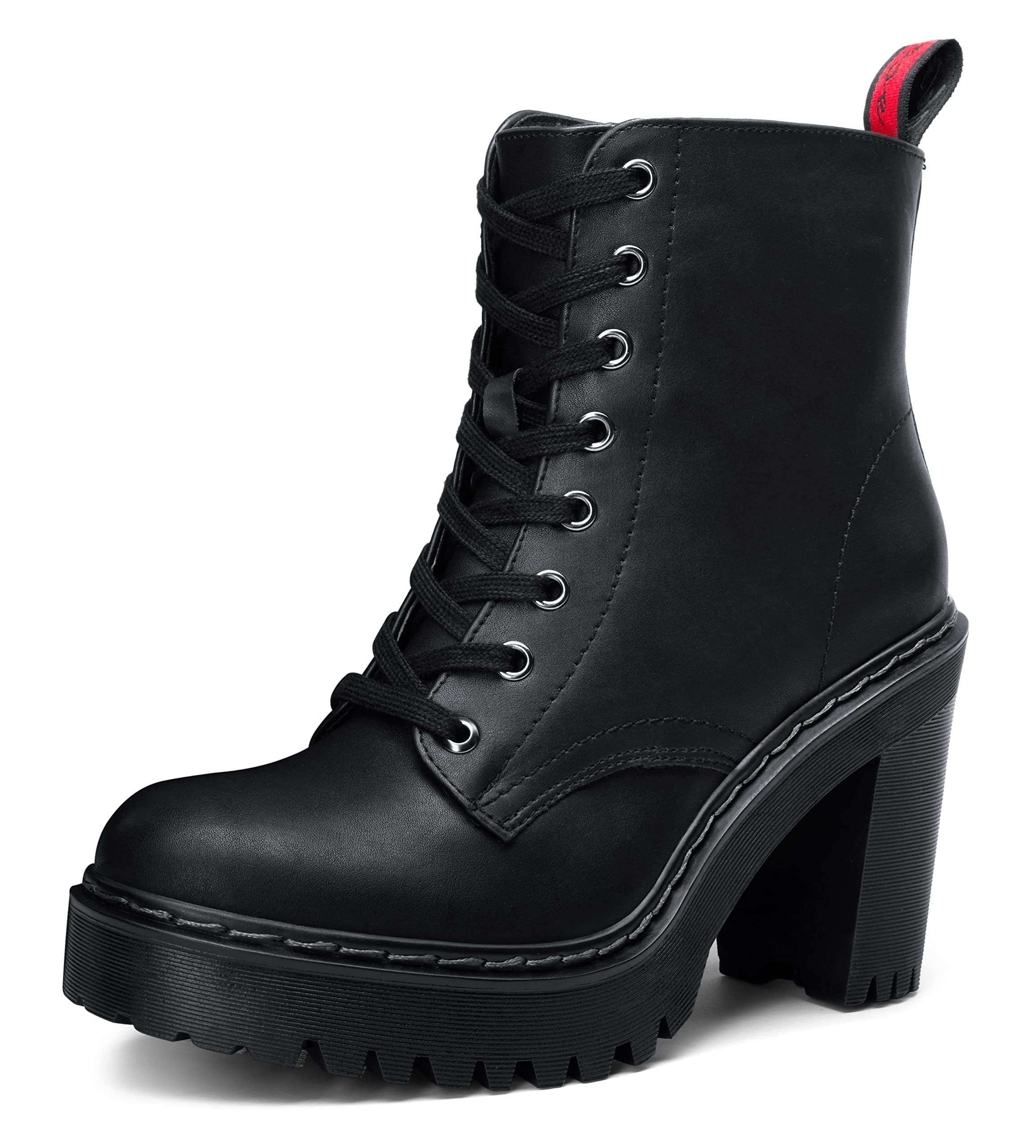 Vepose Women's 936 Lug Sole Platform Chelsea Ankle Boots Combat Fall