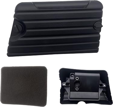 Strongthium Air Filter Cover Box Foam Assembly Compatible with Predator 79cc 99cc 3.0 Hp Coleman CC100X CT100U Trail Mini Bike CK100 Go Kart 154F Engine with 2x Element