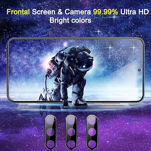 Miniatura 51 de Ferilinso Protector de pantalla diseñado para iPhone 13 Mini, paquete de 3 unidades de vidrio templado HD con 2 protectores de lente de cámara