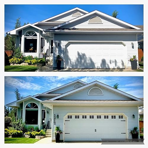 Miniatura 6 de 2 kits de 32 hojas para cochera para auto, paneles magnéticos de fácil instalación, accesorios decorativos para ventanas falsas